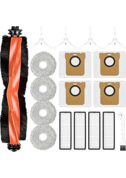 Xiaomi Robot Vakum X20+ Robot Vakum Süpürge Ana Yan Fırça Hepa Filtre Mop Bez Tuz Torbaları Yedek Parçalar (Yurt Dışından)
