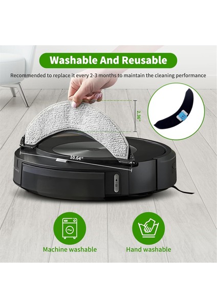 Irobot Roomba Combo Için J7/j7 Plus/j9/j9+ J9 Plus Robot Vakum Süpürge Aksesuarları, Silindir Fırçaları, Posta Pedleri, Toz Torbaları (Yurt Dışından) modelleri
