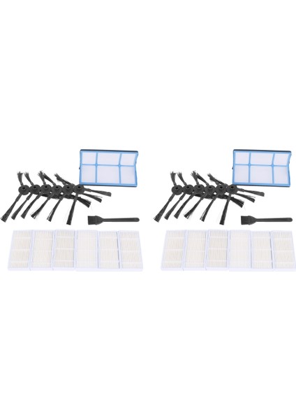 Robotik Vakum Ilıfe V3 V3S V5, Pro Robot Vakum Süpürge Filtreleri ve 12 Yan Fırça ve 2 Birincil Filtre ve 2 Fırça Için (Yurt Dışından)