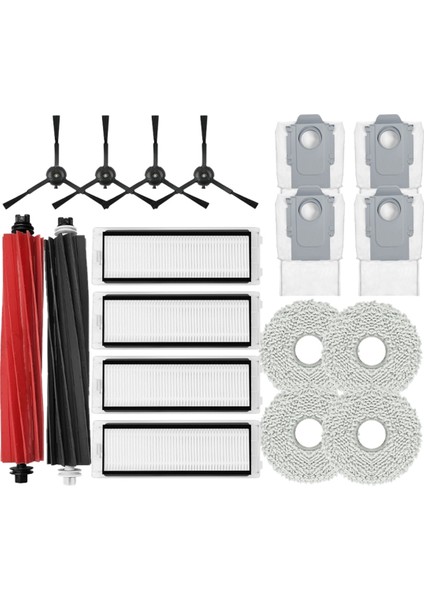 Roborock Q Revo Master Değiştirme Ana Yan Fırça Hepa Filtre Paspas Pedleri Toz Çanta Yedek Parça Aksesuarları (Yurt Dışından)