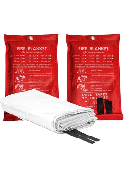 2 Adet Acil Yangın Battaniyesi, Yangın Battaniyesi, Mutfak, Izgara, Şömine Için Yangın Söndürme Battaniyesi (78.7 Inç x 78.7inch) (Yurt Dışından) fırsatları