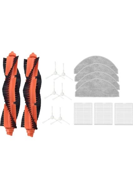 Xiaomi S20 / D106 Için 15 Pcs Süpürme Robot Aksesuarları Temizleyici Parçalar Değiştirme Ana Yan Fırça Pas Filtre Seti (Yurt Dışından) indirimleri
