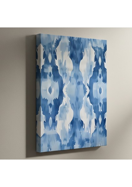 Soyut Mavi Desen Tablosu