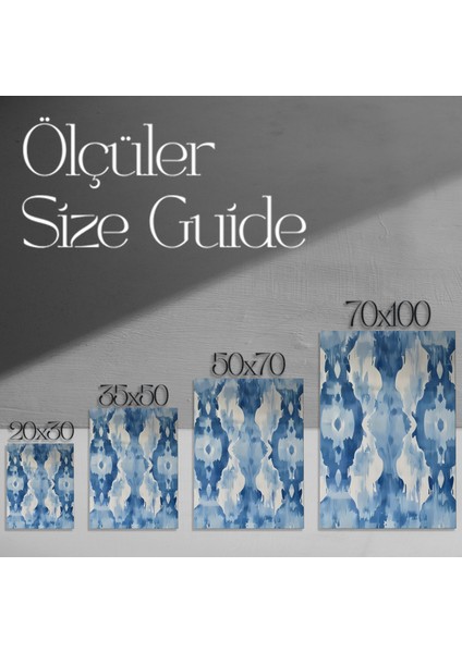 Soyut Mavi Desen Tablosu modelleri