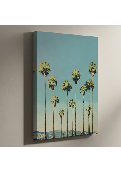 Palmiye Ağaçları Manzarası Tablosu