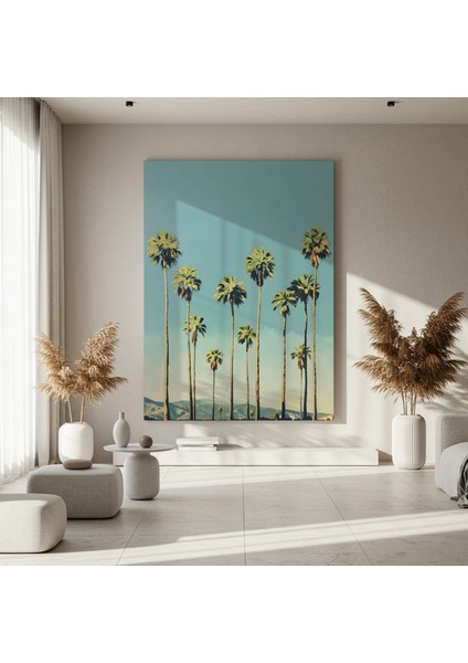 Palmiye Ağaçları Manzarası Tablosu fırsatları