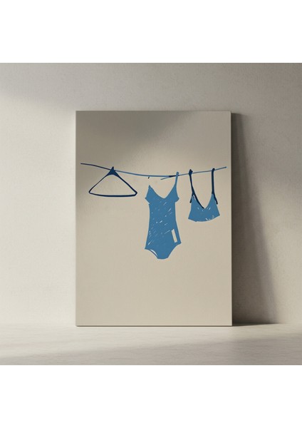 Mavi Mayo Illüstrasyon Tablosu fiyatları