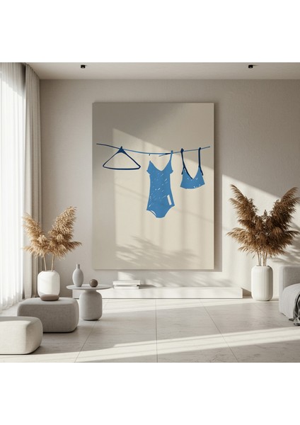 Mavi Mayo Illüstrasyon Tablosu fırsatları