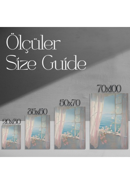 Deniz Manzaralı Pastel Renkler Tablosu modelleri