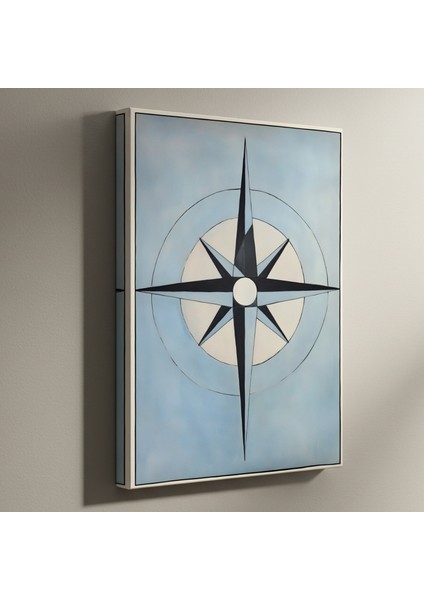 Pusula Geometrik Soyut Sanat Tablosu