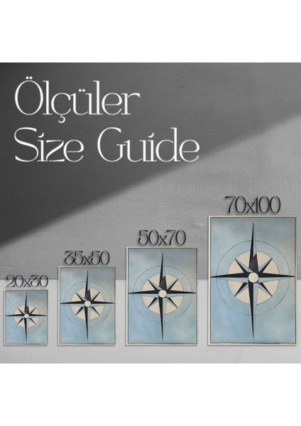 Pusula Geometrik Soyut Sanat Tablosu modelleri