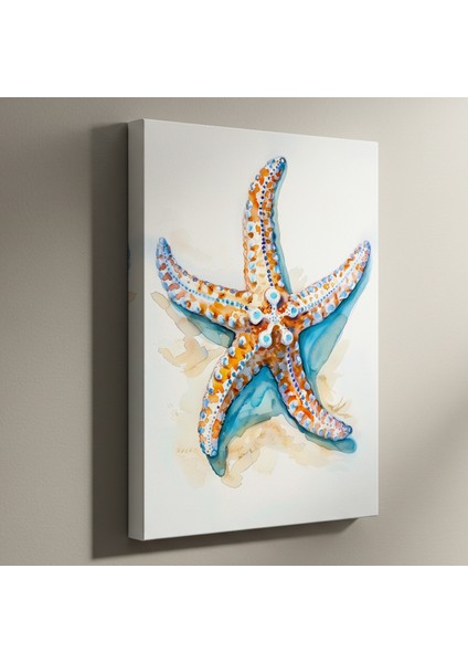 Akdeniz Denizi Yıldızı Suluboya Tablosu