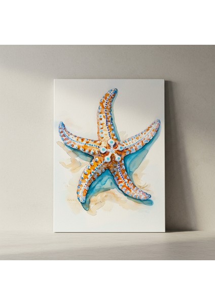 Akdeniz Denizi Yıldızı Suluboya Tablosu fiyatları