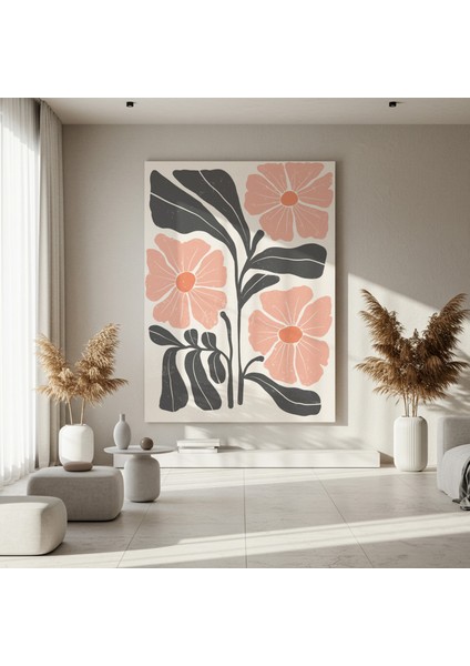 Soyut Botanik Çiçek Desenli Tablo fırsatları