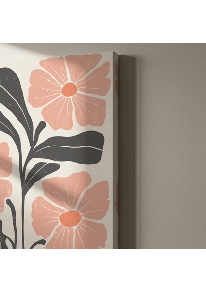 Soyut Botanik Çiçek Desenli Tablo indirimleri