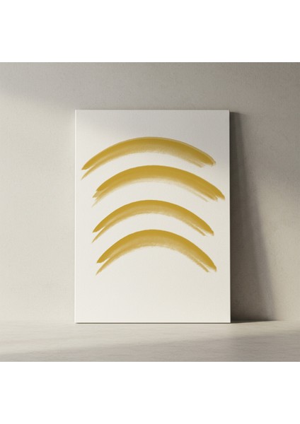 Soyut Sarı Fırça Darbeleri Tablosu fiyatları
