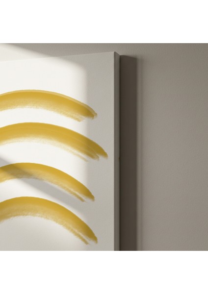 Soyut Sarı Fırça Darbeleri Tablosu indirimleri