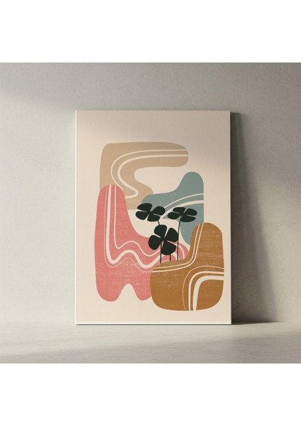 Soyut Bitki Desenli Modern Sanat Tablosu fiyatları