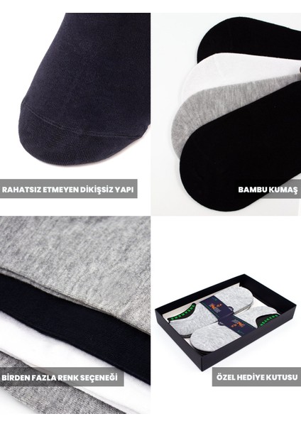 Erkek Çorap 6'lı Sneaker (Bambu) fırsatları