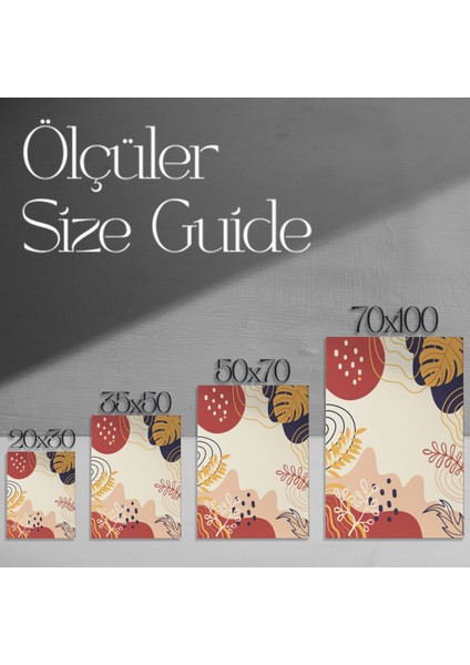 Soyut Bitkisel Desenler Tablosu modelleri