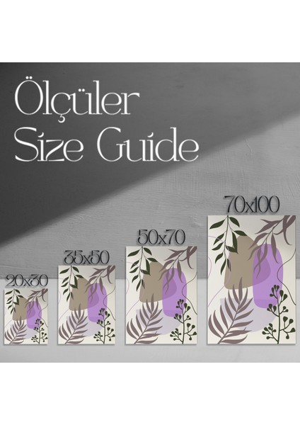 Soyut Botanik Desen Tablosu modelleri