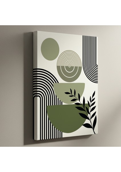 Soyut Geometrik ve Bitkisel Desenler Tablosu