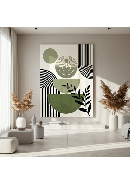 Soyut Geometrik ve Bitkisel Desenler Tablosu fırsatları