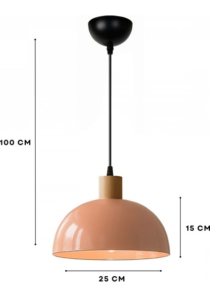 Pienza Somon Rengi Ahşap Detaylı Sarkıt 242025 modelleri