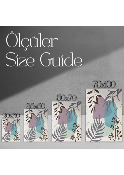 Soyut Bitkisel Desen Tablosu modelleri