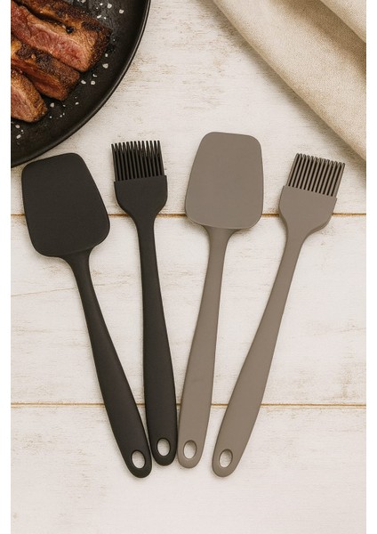 Yanmaz Yapışmaz Large Spatula ve Yumurta Fırçası Büyük Boy Spatula Se fiyatları