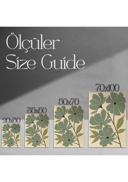 Modern Bitkisel Desen Tablosu modelleri