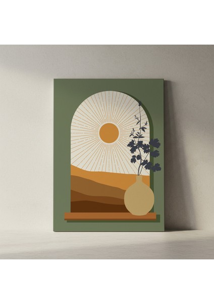 Minimalist Günbatımı Manzara Tablosu fiyatları