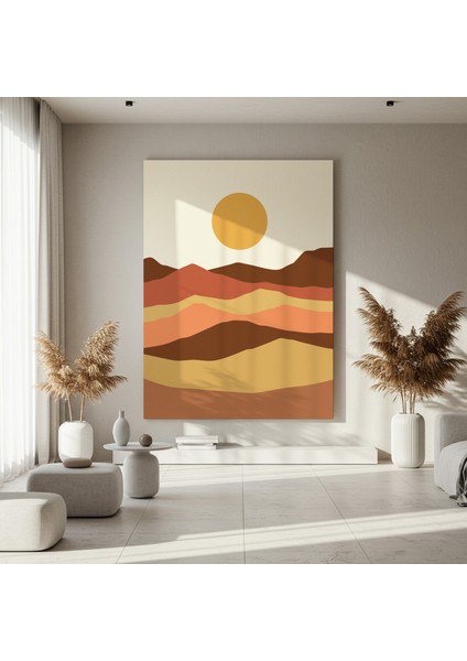 Minimalist Dağ Manzarası Tablosu fırsatları