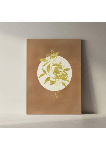Altın Varaklı Botanik Desen Tablosu fiyatları