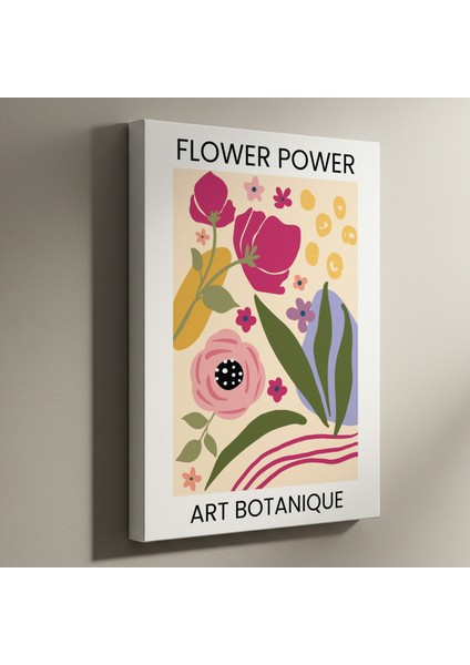 Çiçek Gücü Soyut Sanat Tablosu