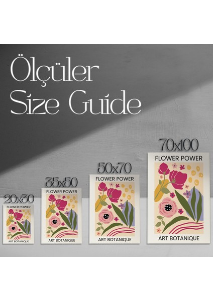 Çiçek Gücü Soyut Sanat Tablosu modelleri