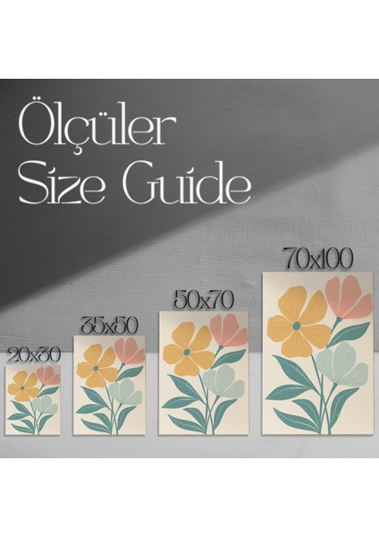 Modern Botanik Çiçek Desenli Tablo modelleri