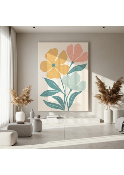 Modern Botanik Çiçek Desenli Tablo fırsatları