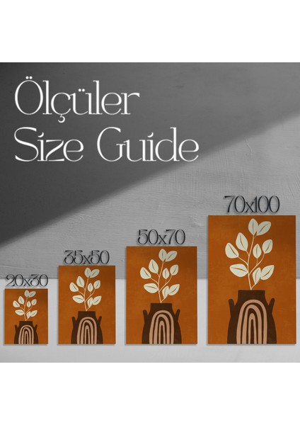 Bohem Tarzı Bitkisel Desen Tablosu modelleri