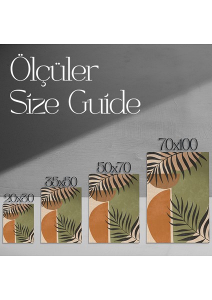 Soyut Botanik Desen Tablosu modelleri