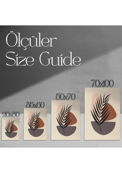 Minimalist Bitkisel Soyut Tasarım Tablosu modelleri