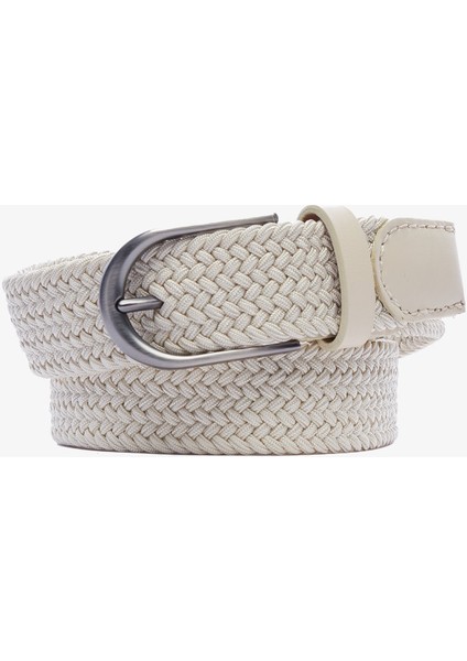 Erkek Bej Örgü Kemer