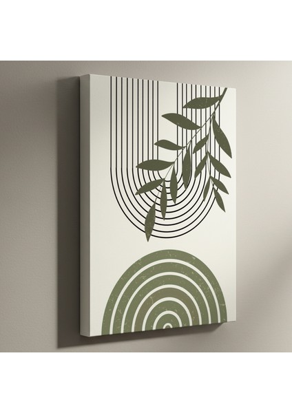 Modern Bitkisel Desenler Soyut Tablo