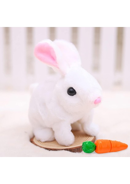 Boutiques Tavşan Doldurulmuş Hayvan, Sesli ve Hareketli Zıplayan Tavşan Oyuncak Interaktif Tavşan Oyuncakları, Zıplayan Tavşan Oyuncak Kıpırdayan Kulaklar Burun Doğum Günü leri (Yurt Dışından)