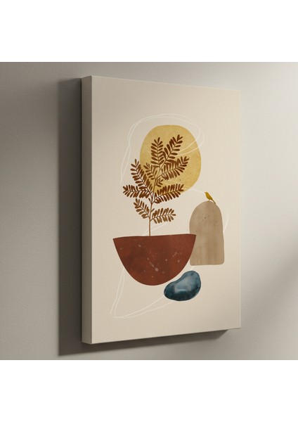 Soyut Botanik Illüstrasyon Tablosu