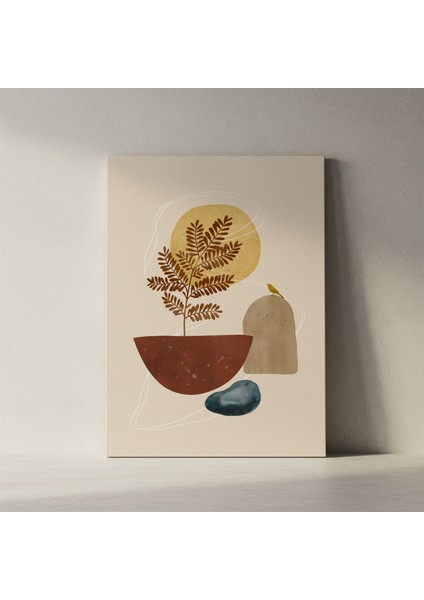 Soyut Botanik Illüstrasyon Tablosu fiyatları