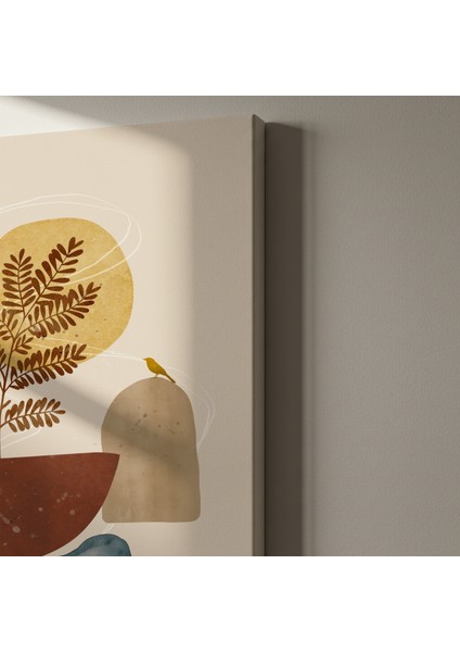 Soyut Botanik Illüstrasyon Tablosu indirimleri