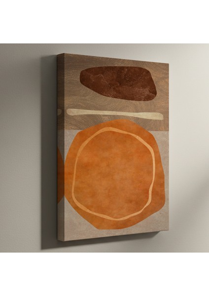 Toprak Tonları Soyut Sanat Tablosu