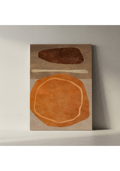 Toprak Tonları Soyut Sanat Tablosu fiyatları