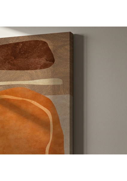 Toprak Tonları Soyut Sanat Tablosu indirimleri